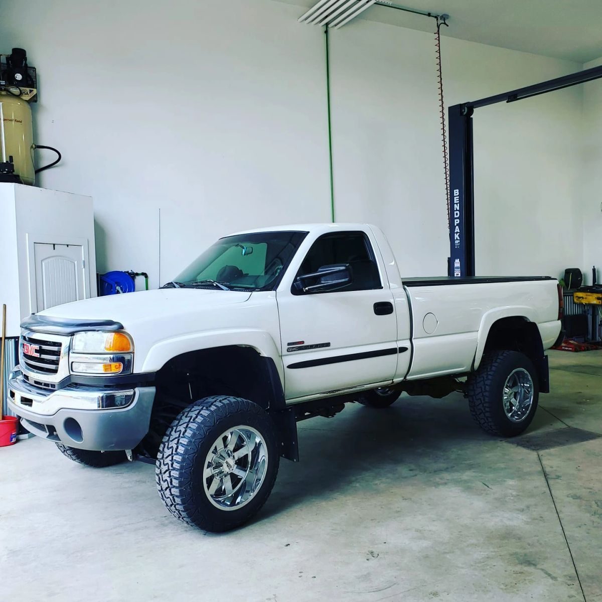 Customer pickup at the Camo Tow shop