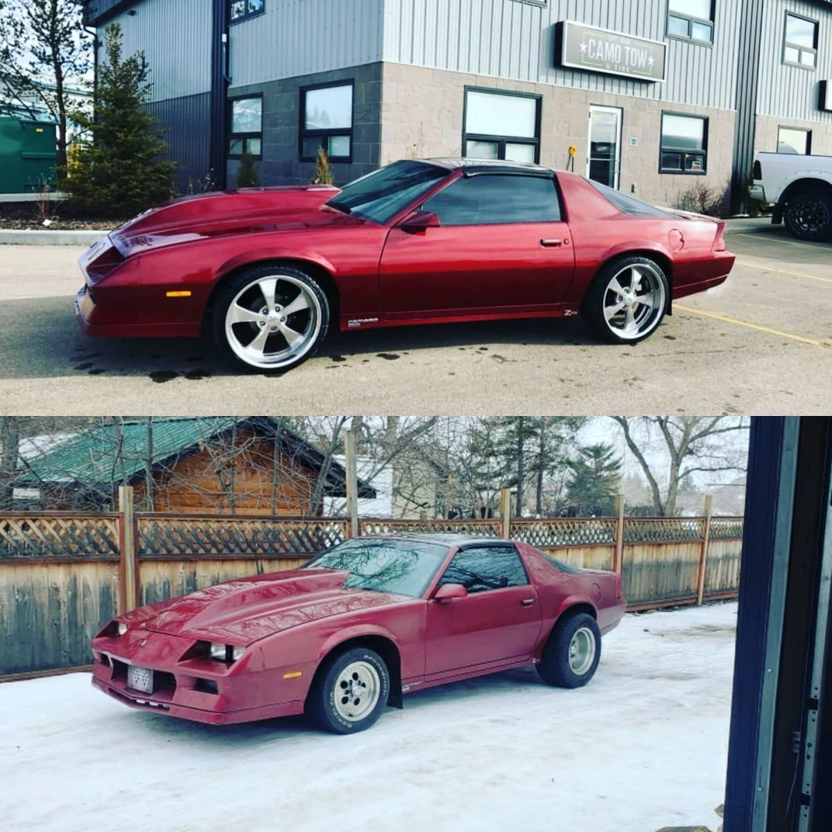 Customer car outside the shop